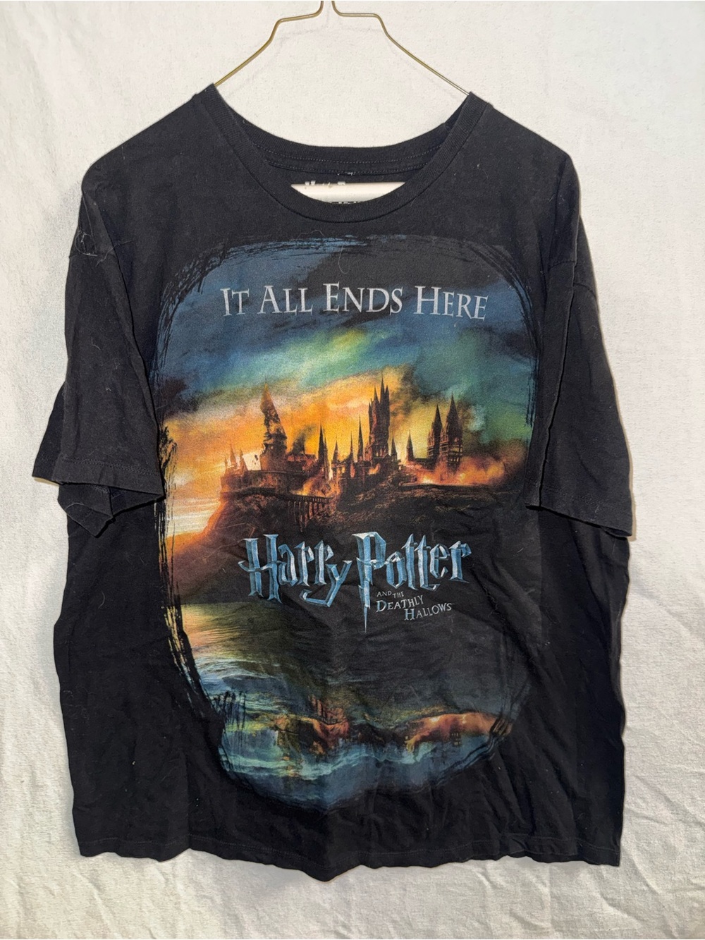 Harry Potter Deathly Hallows It All Ends Here 2010 Shirt XL